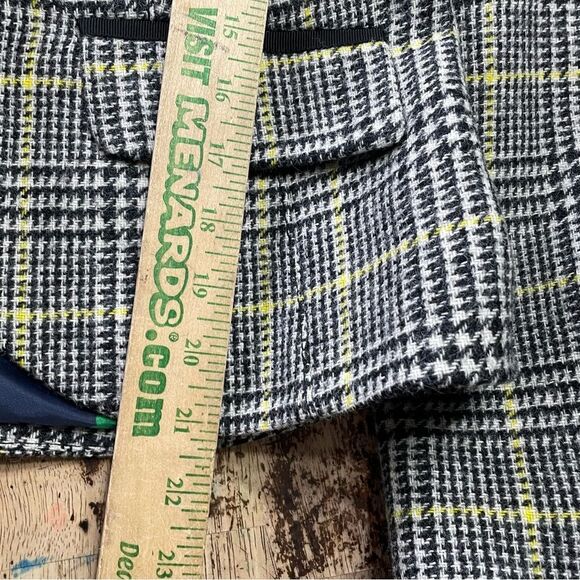 Boden British Tweed By Moon Wool Blazer Glen Check Plaid Academia Women’s US 6P - Picture 9 of 12